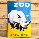 Reklamskylt Zoo Antwerpen Noshörningsutgåva