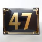 Art déco | 1930-talet | lyxigt emaljhusnummer