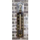 Termometer emalj Dekoration guld / svart