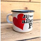 Emalj kära pappa mugg