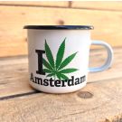 Emaljmugg Grön Amsterdam