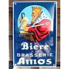 emaljskylt Biere da brasserie Amos