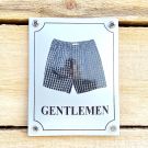 Gentleman boxershorts toalettskylt