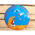 Vintage Esso Aviation Gasoline - Emaljskylt