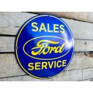 Ford Sales & Service Vintage Emaljskylt