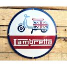 Vintage Lambretta Emaljskylt