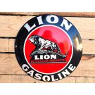 Lion Gasoline Petroleum Products - Emaljskylt