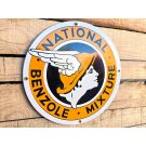 National Benzole Mixture - Emaljskylt vintage