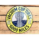 Vacuum cup tires enamel sign vintage Emaljskylt
