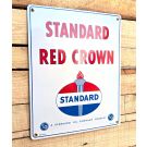 Standard Red Crown oil company emaljskylt