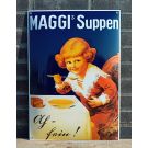 Emalj väggreklam Maggi Suppen