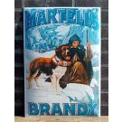 Emalj väggreklam Martells Brandy
