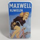 Emalj reklamskylt Maxwell