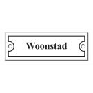 Namnskylt modell Bostadsstad