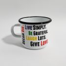 Emaljmugg Life Live