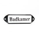 Naamplaatje Badkamer 