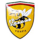 Vespa sköld Utskuren