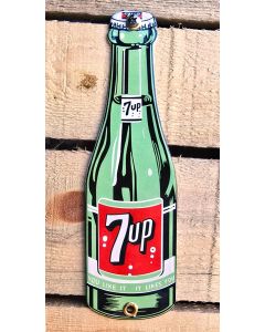 7UP flaska reklamskylt emalj