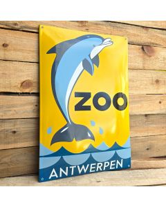reklamskylt Zoo Antwerpen – Delfinutgåva