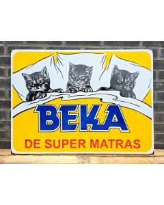 BEKA - DE SUPER MATRAS emaljskylt