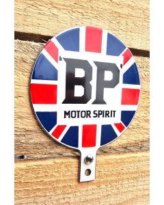 emalj BP motorspritsköld