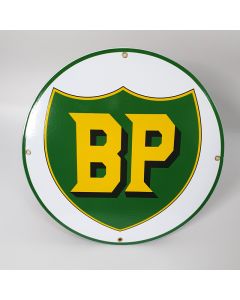 BP platt emaljskylt