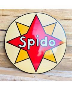Vintage Emaljskly Spido oil garage sign