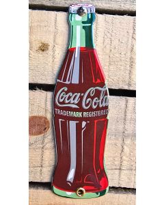Coca Cola flaskformad emalj