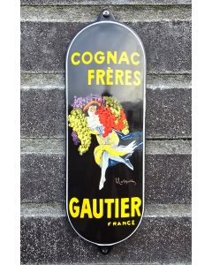Emaljerad dörrpostskylt – Cognac Frères Gautier