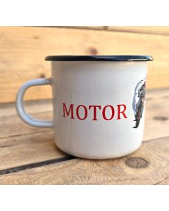 Emaljmugg Motor racing