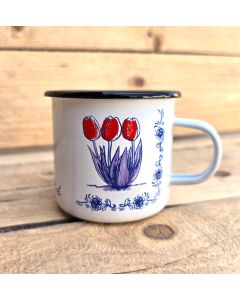 Emaljmugg Holländska Tulpan