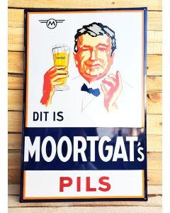 Moortgat's Pils emalj reklamskylt