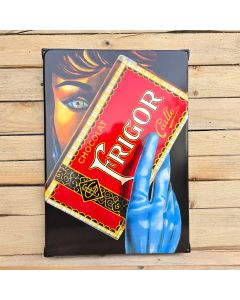 Emaljskylt Frigor chocolat