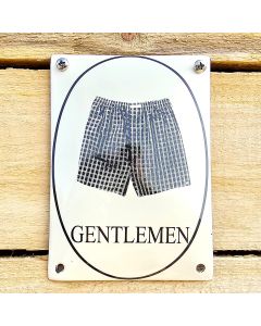 Gentlemen toalettskylt