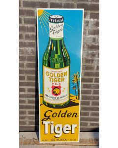 Emaljskylt Golden Tiger