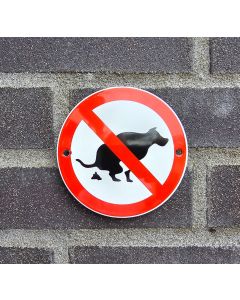 Hundbajs förbudsskylt