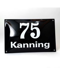 Kombination husnummer + namn utan ram