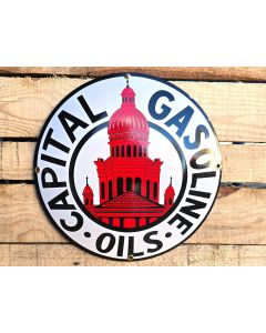 Capital Gasoline Oils - Emaljskylt