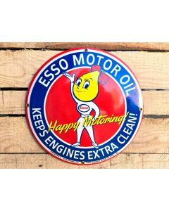 Esso Keeps engines extra clean vintage Emaljskylt