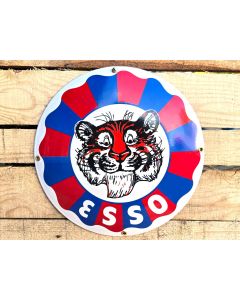 Esso Tiger vintage - Emaljskylt