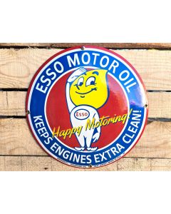 Esso motor oil keeps clean - Emaljskylt