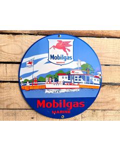 Mobilgas Marine - Emaljskylt