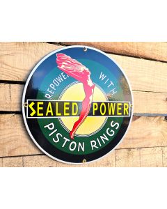 Sealed Power "Repower with Piston Rings" - Emaljskylt