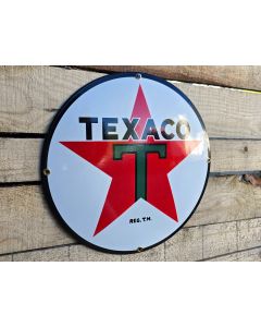 Texaco - Vintage Emaljskylt 