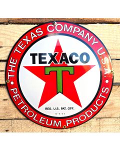 Texaco petroleum products - Emaljskylt