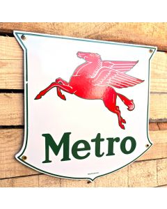 Enamel Pegasus Metro Emaljskylt