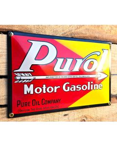 Purol Motor Gasoline emaljskylt