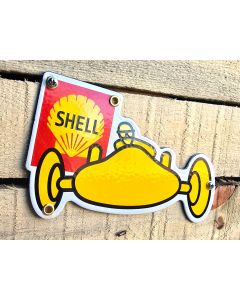 Shell formula 1 race driver emaljskylt