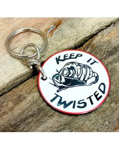 Keep it twisted emaljnyckelring