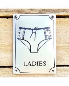 Ladies toalett skylt